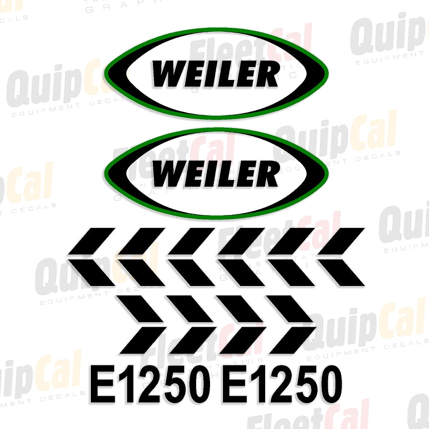 Weiler Paving Equipment Decals