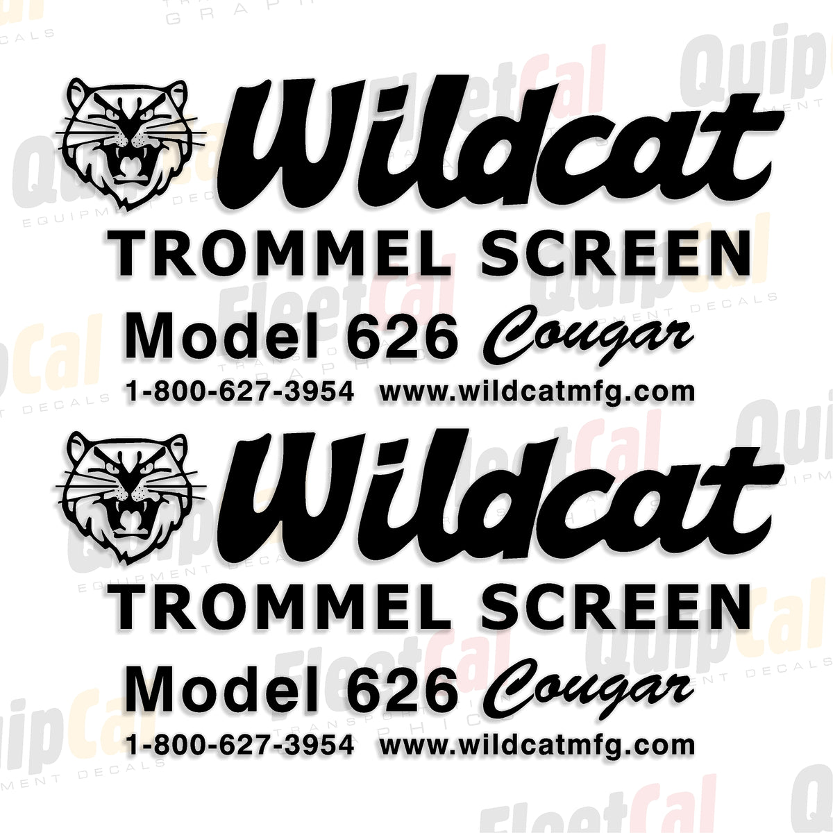 Wildcat Trommel Decals