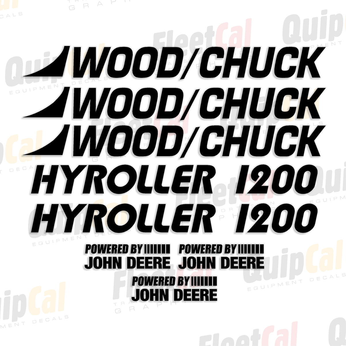 Woodchuck Chipper Decal Set