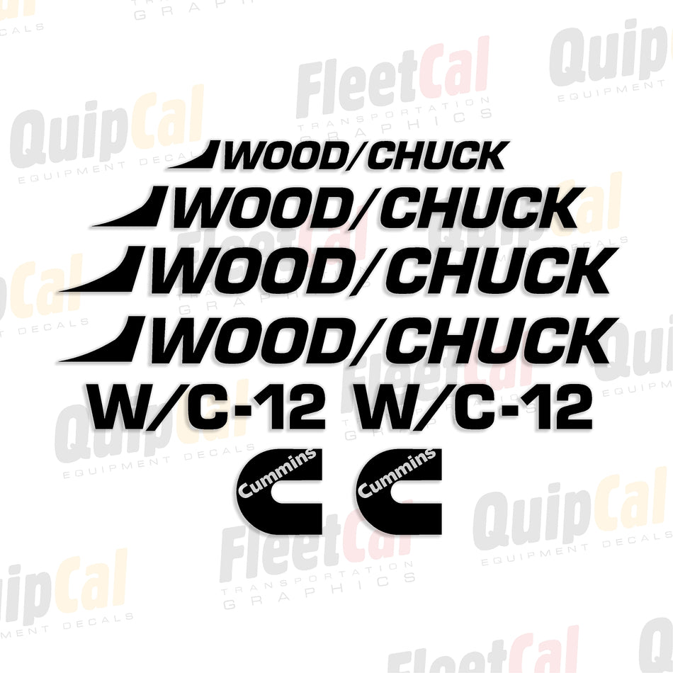 Woodchuck Chipper Decal Set