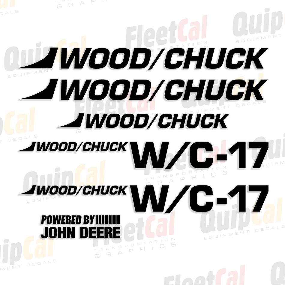 Woodchuck Chipper Decal Set