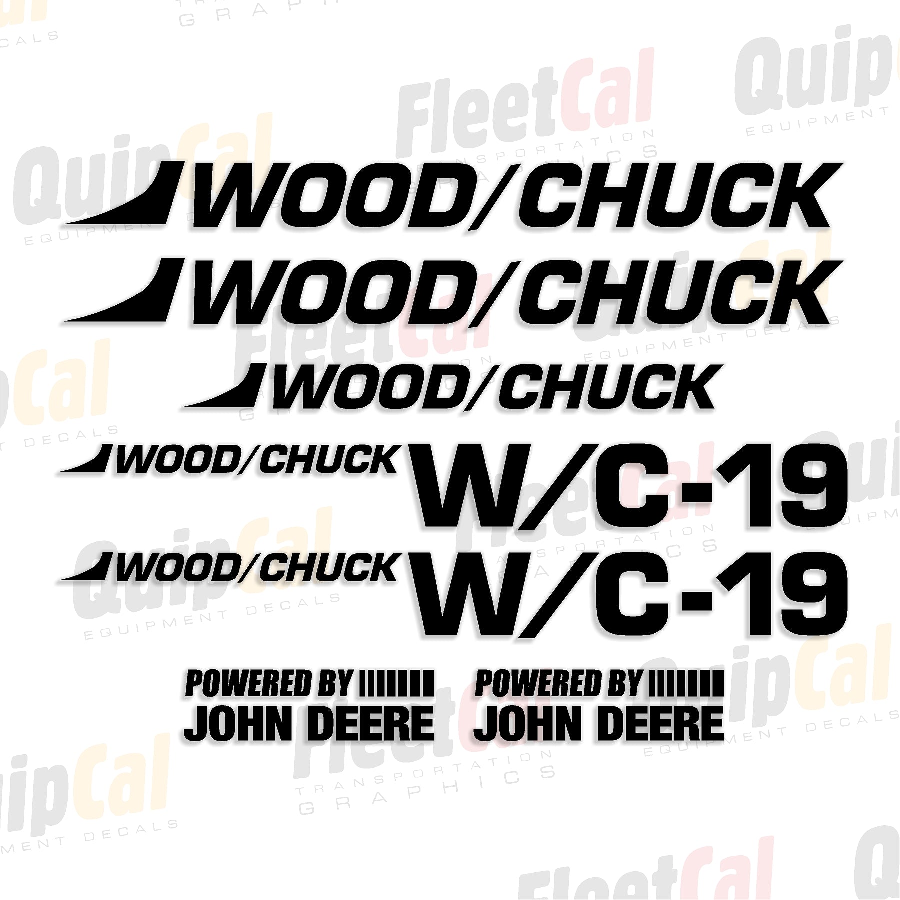 Woodchuck Chipper Decal Set