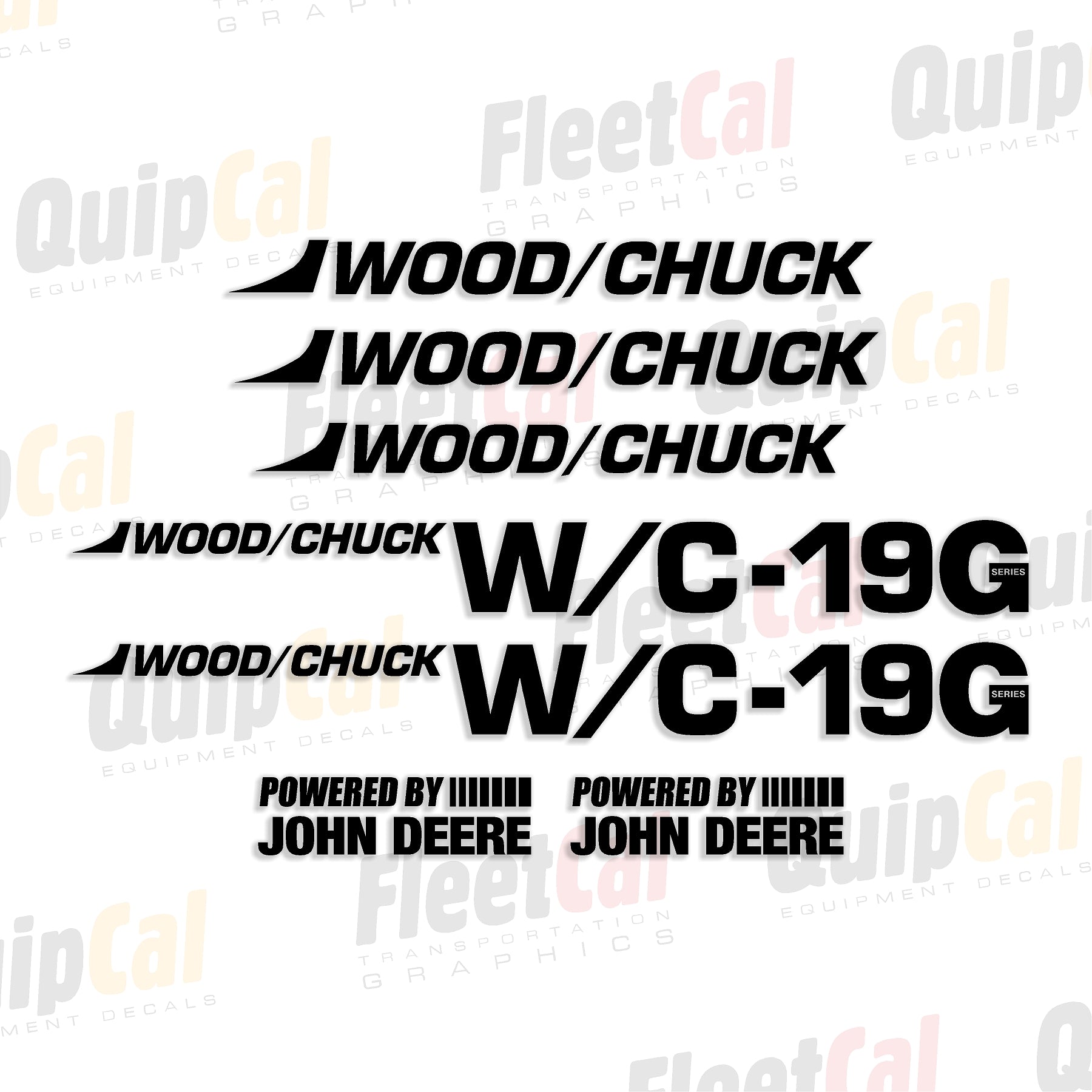 Woodchuck Chipper Decal Set