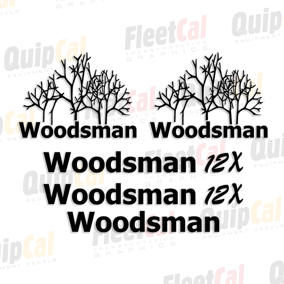 Woodsman Chipper Decal Set