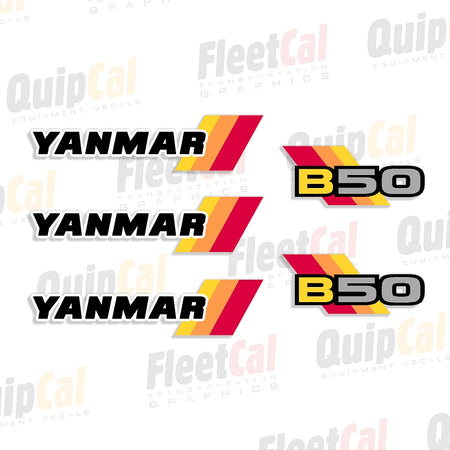 Yanmar Excavator Decals