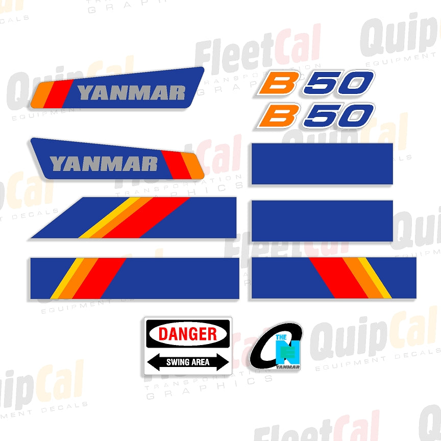 Yanmar Excavator Decals