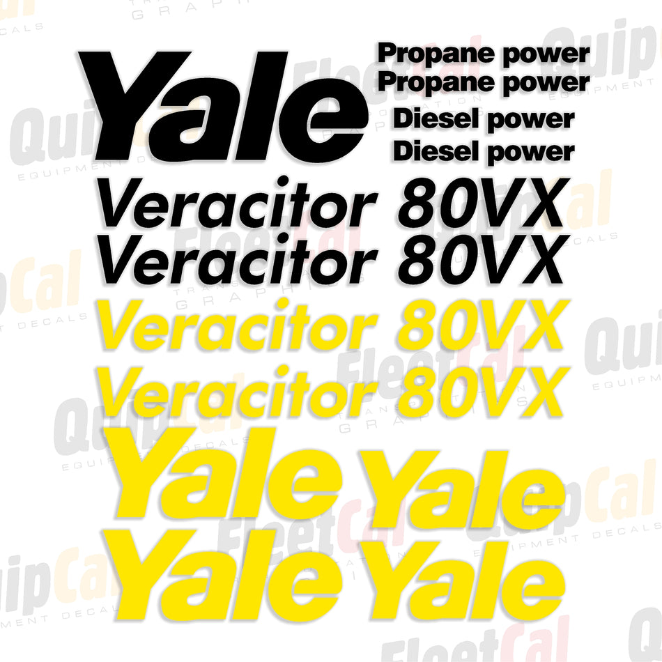 Yale Forklift Decal Set