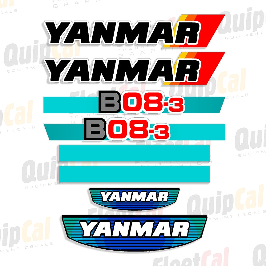 Yanmar Excavator Decals