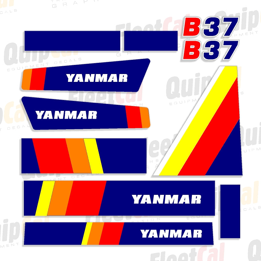 Yanmar Excavator Decals