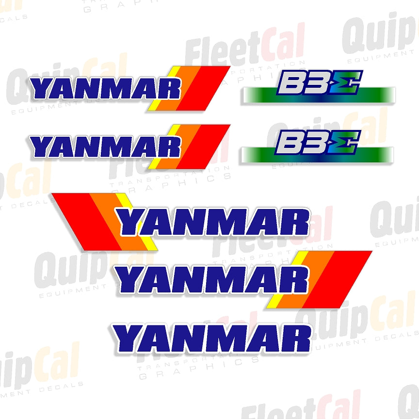 Yanmar Excavator Decals