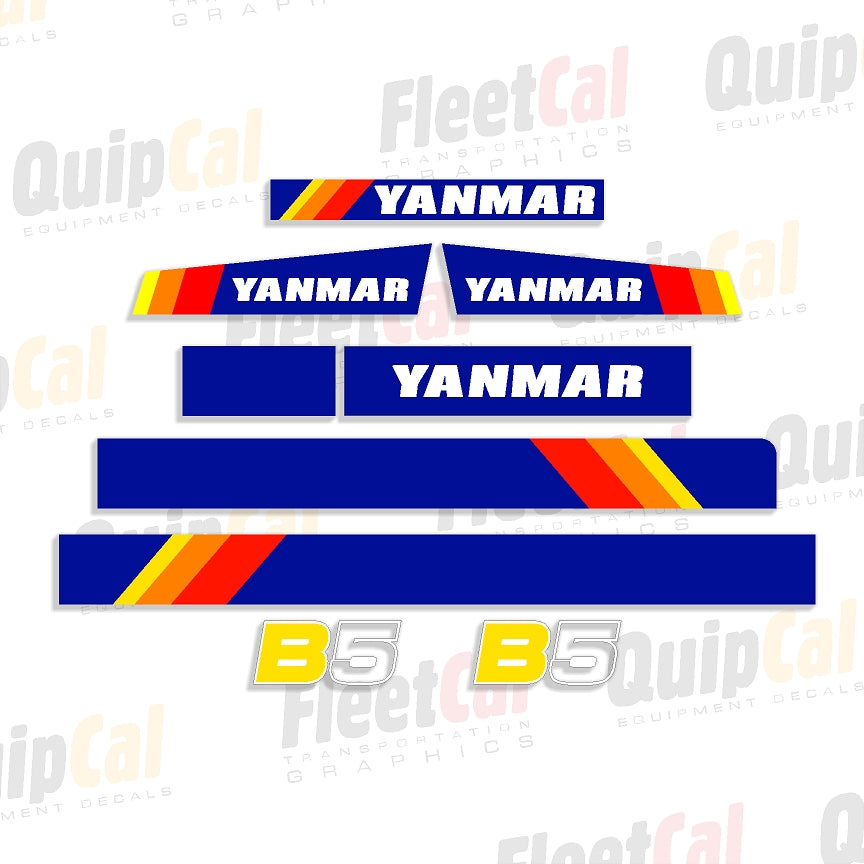 Yanmar Excavator Decals