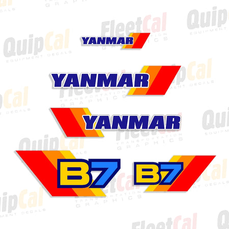 Yanmar Excavator Decals