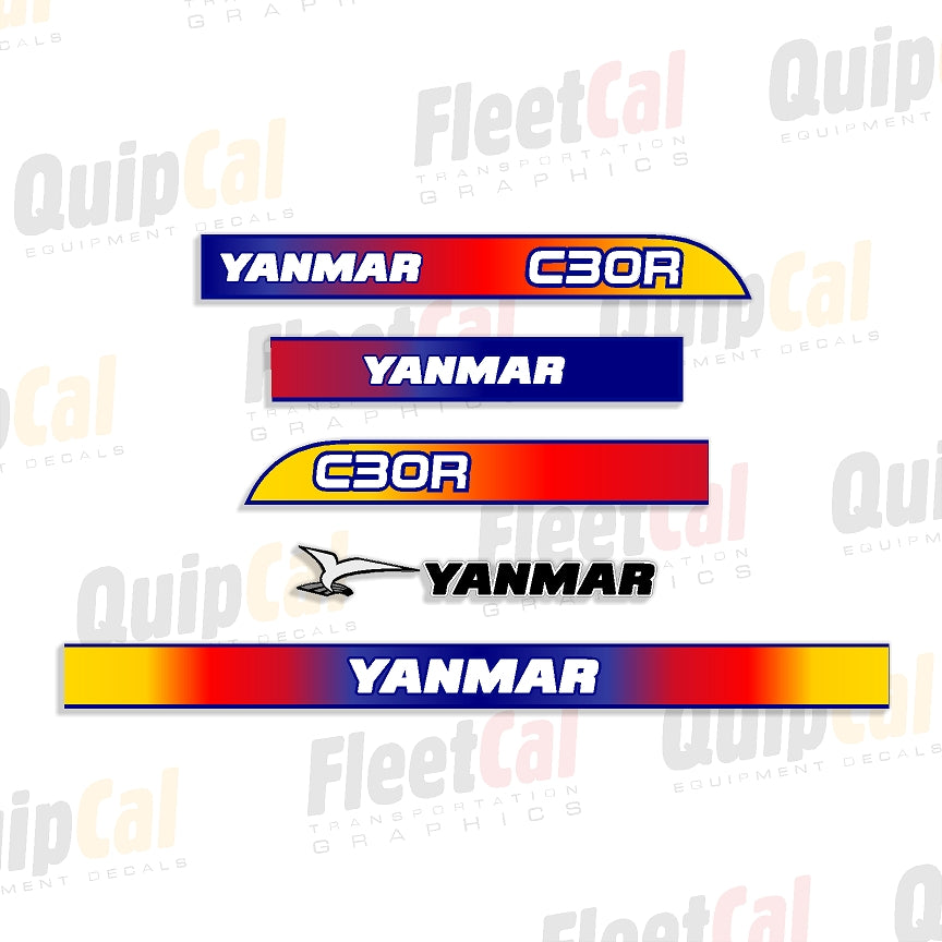 Yanmar Crawler Dump Decals