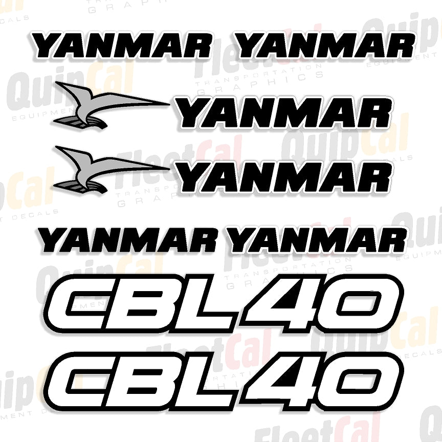 Yanmar Backhoe Decals