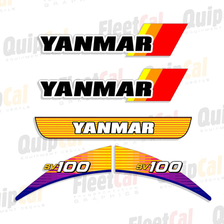 Yanmar Excavator Decals