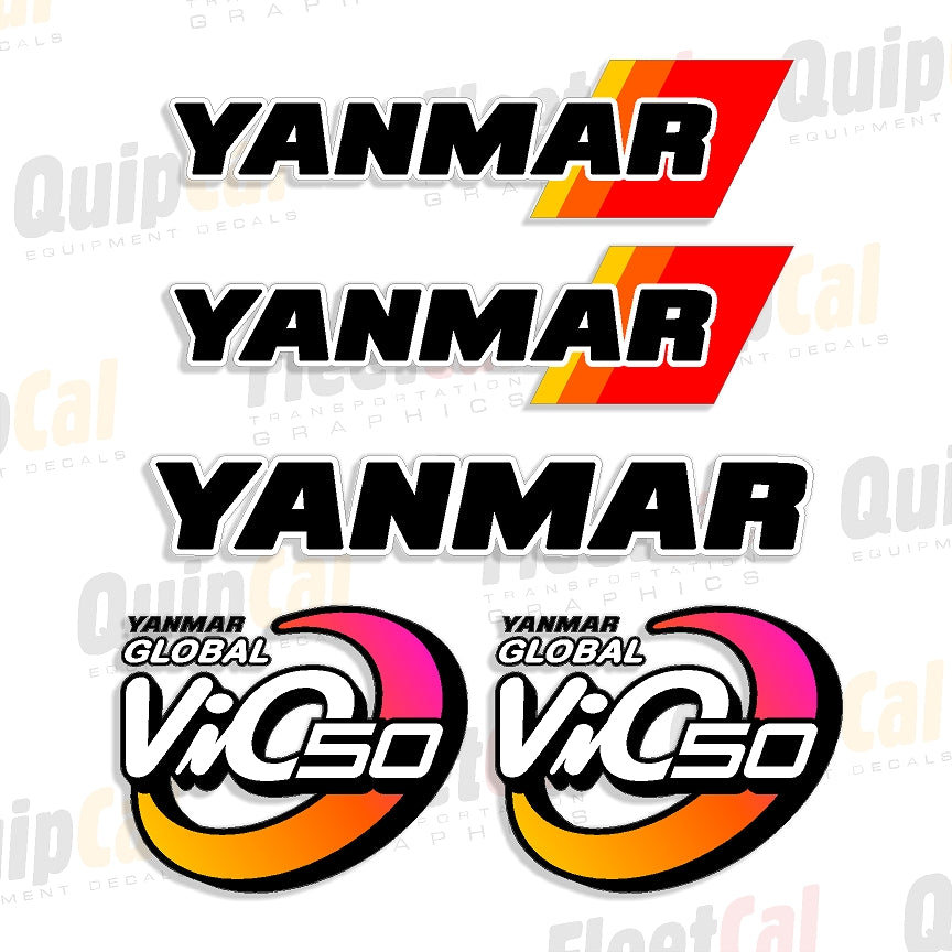 Yanmar Excavator Decals