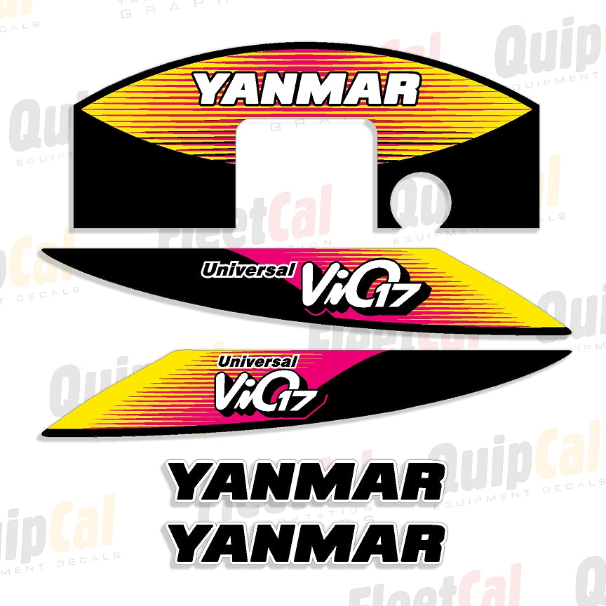 Yanmar Excavator Decals