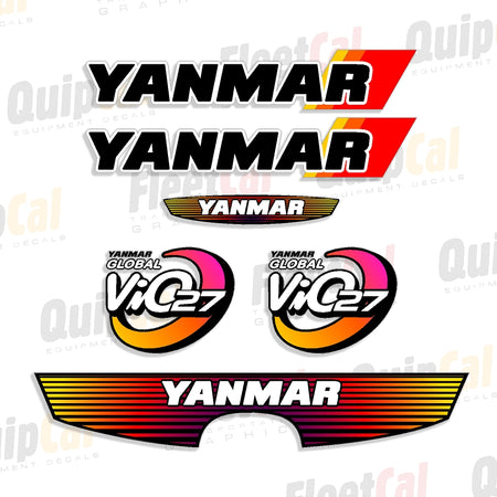 Yanmar Excavator Decals