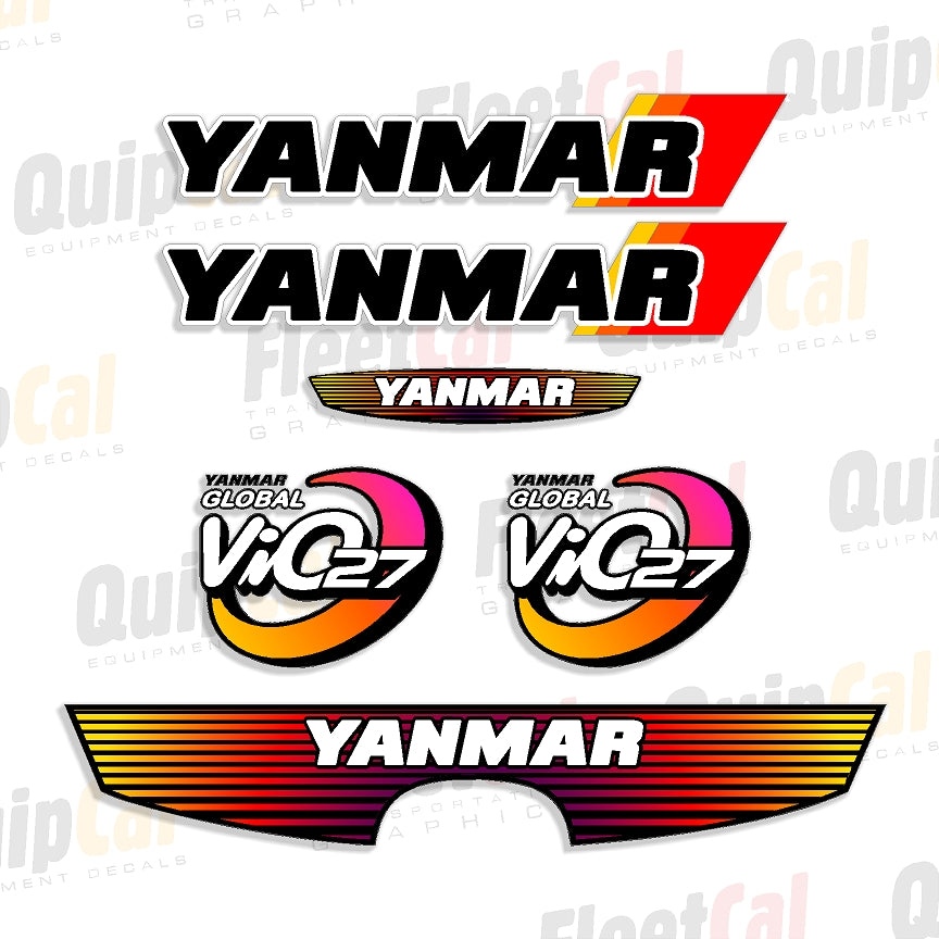 Yanmar Excavator Decals