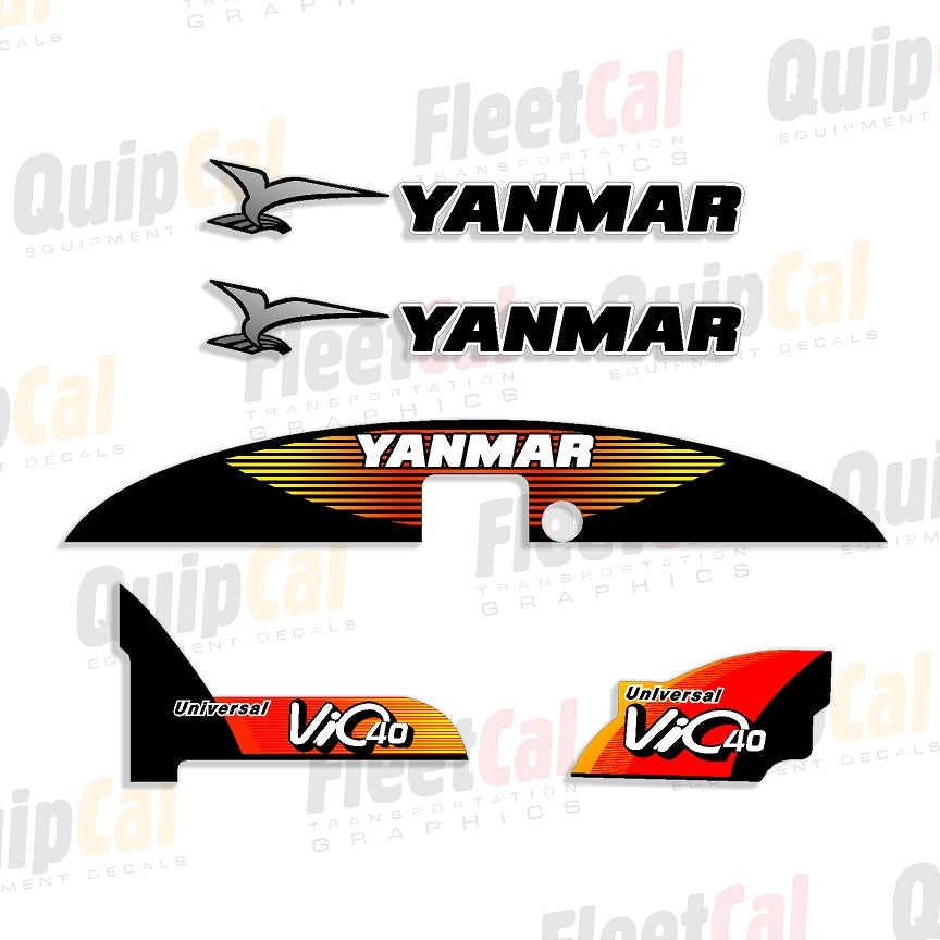 Yanmar Excavator Decals