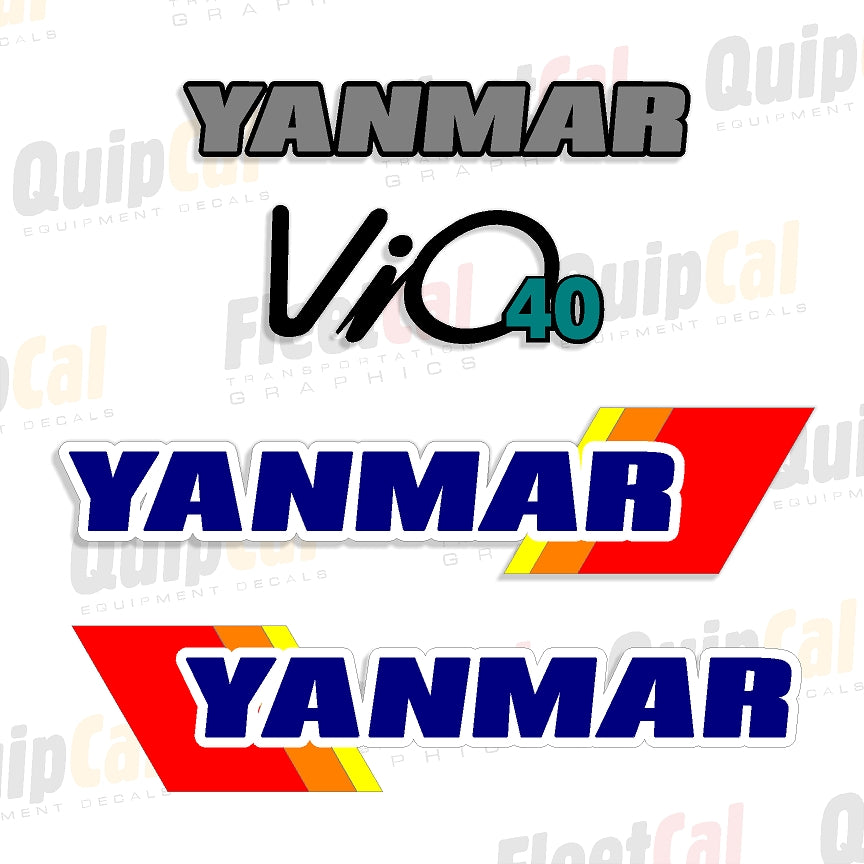 Yanmar Excavator Decals