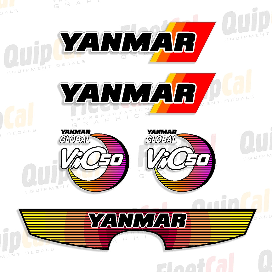 Yanmar Excavator Decals