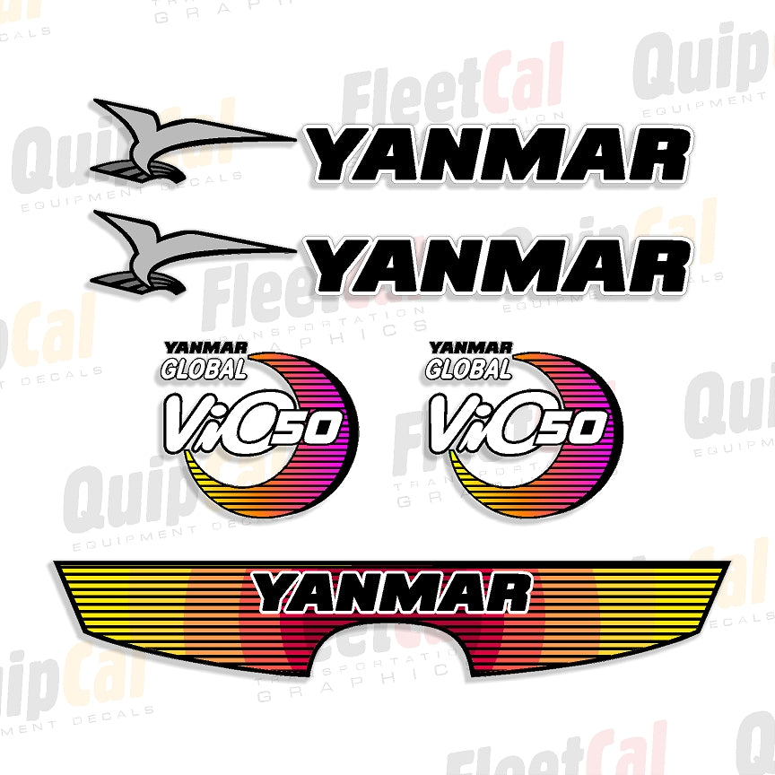 Yanmar Excavator Decals