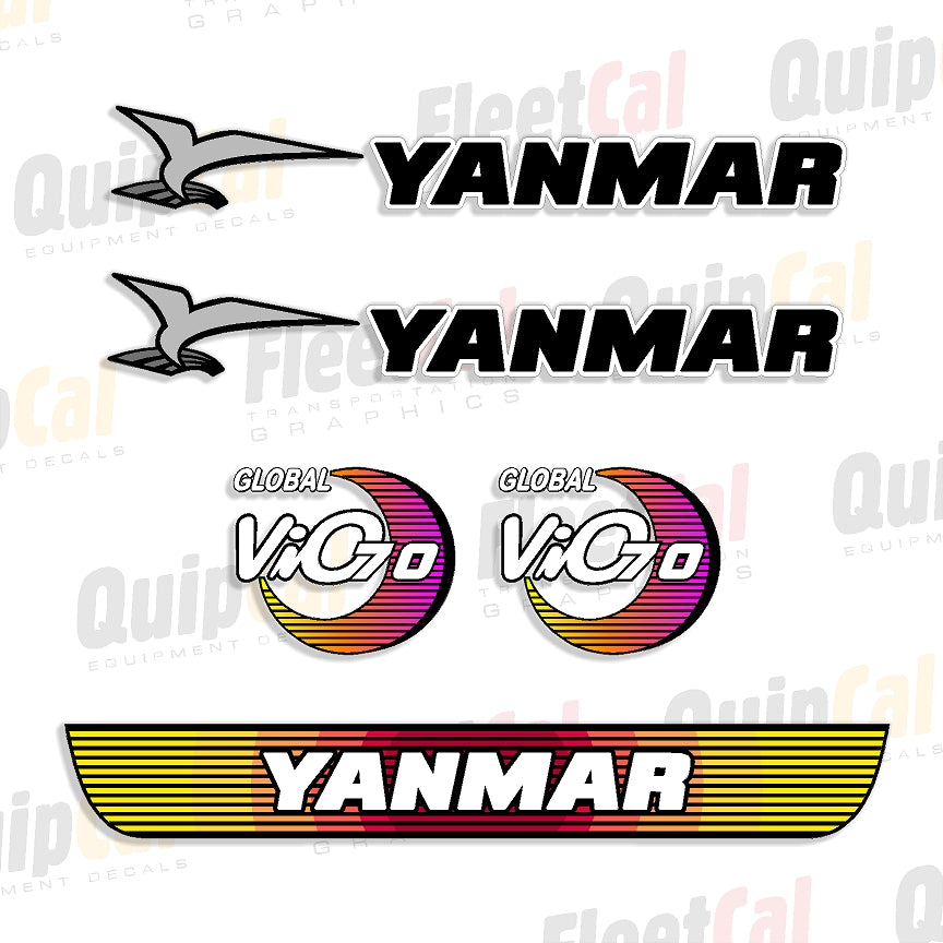 Yanmar Excavator Decals