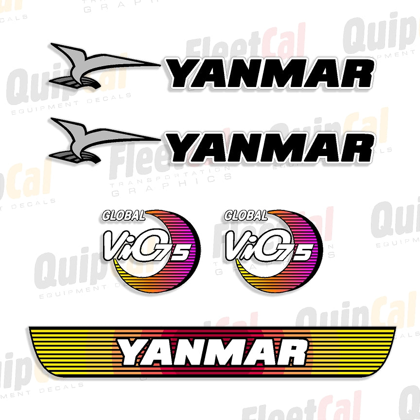 Yanmar Excavator Decals