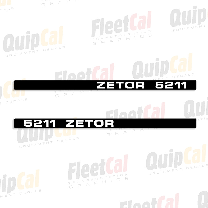 Zetor Tractor Decals