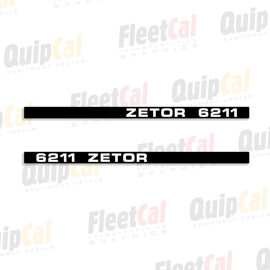 Zetor Tractor Decals